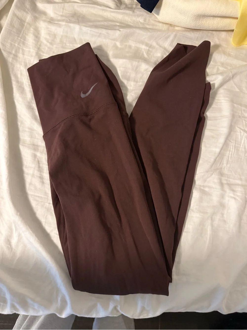 Nike Women's Burgundy High-Rise Leggings with Reflective Swoosh